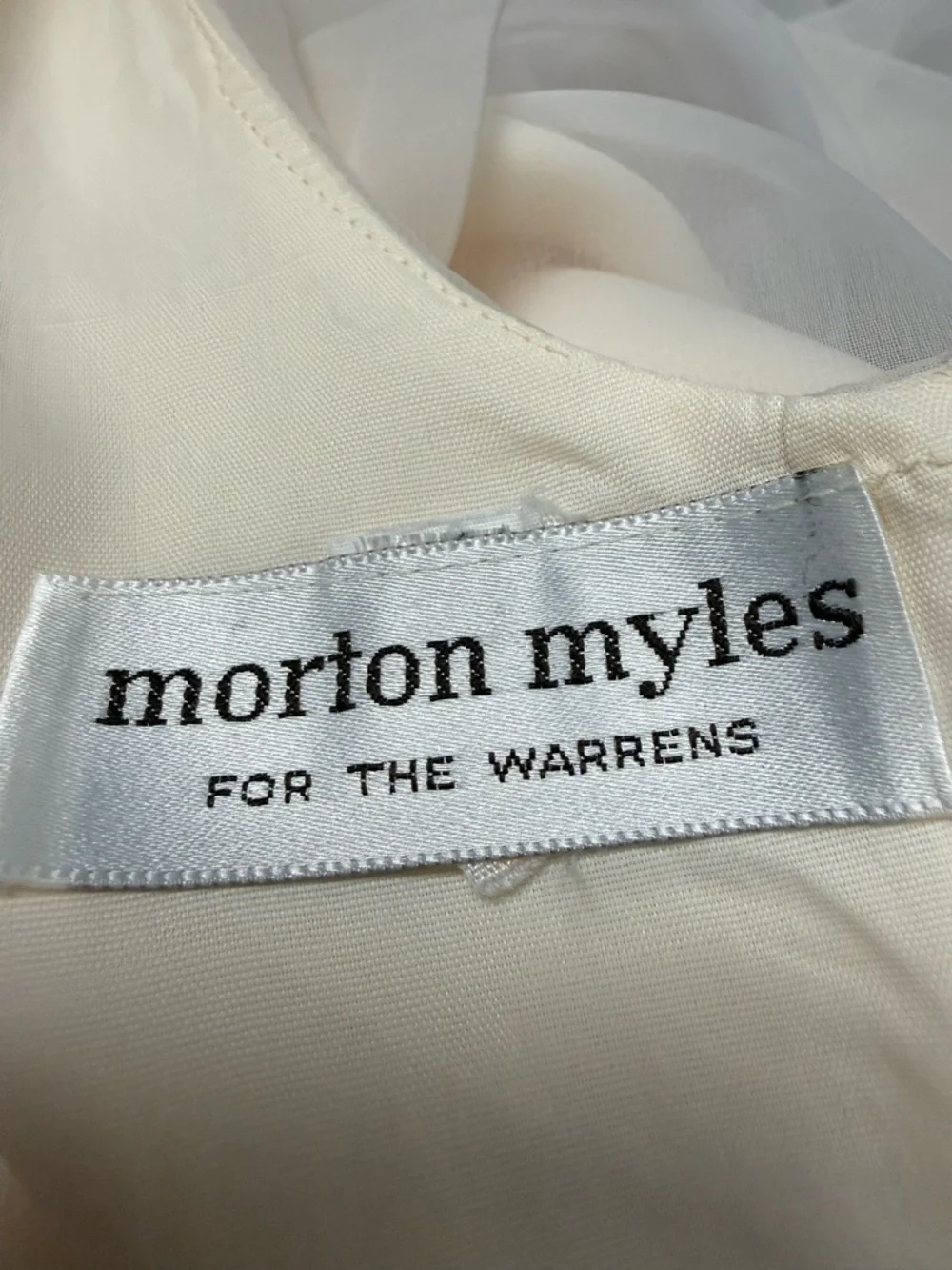 Vintage Morton Myles White Lace Dress Size 8 Romantic Boho Midi USA - Picture 8 of 11
